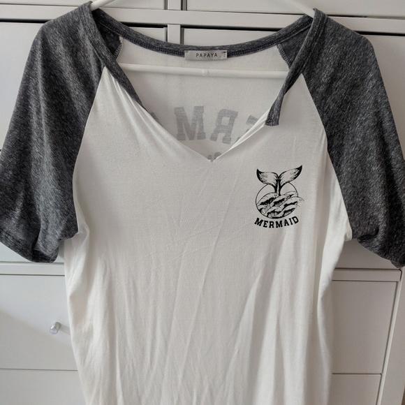 Papaya Tops - Mermaid Short Sleeve Shirt